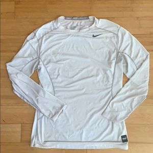 Nike Pro Combat Dri-Fit White Longsleeve